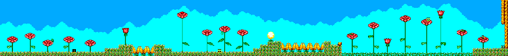 Thumbnail for a map of Flower Field Stage for the Master System game Land Of Illusion: Starring Mickey Mouse.