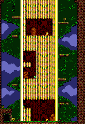 Thumbnail for a map of Forest Stage Area 2 (Inside) for the Master System game Land Of Illusion: Starring Mickey Mouse.