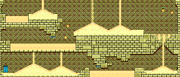Thumbnail for a map of Sand Castle Stage Area 1 for the Master System game Land Of Illusion: Starring Mickey Mouse.