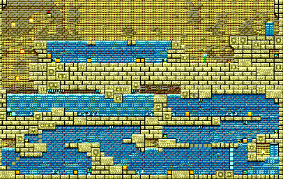Thumbnail for a map of Sand Castle Stage Area 2 for the Master System game Land Of Illusion: Starring Mickey Mouse.