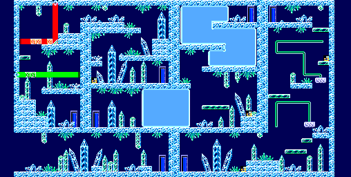 Thumbnail for a map of Crystal Forest Area 1 for the Master System game Legend Of Illusion: Starring Mickey Mouse.