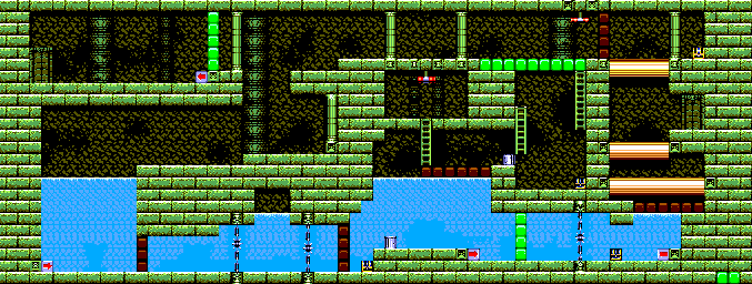 Thumbnail for a map of Sunken Ruins Area 2 for the Master System game Legend Of Illusion: Starring Mickey Mouse.