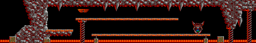 Thumbnail for a map of Fun Level 13: We All Fall Down for the Master System game Lemmings.