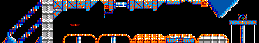 Thumbnail for a map of Fun Level 19: Take Good Care Of My Lemmings for the Master System game Lemmings.