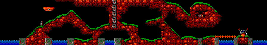 Thumbnail for a map of Fun Level 21: You Live And Lem for the Master System game Lemmings.