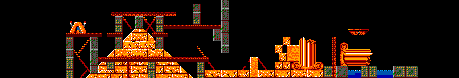 Thumbnail for a map of Fun Level 29: Worra Lorra Lemmings for the Master System game Lemmings.