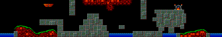 Thumbnail for a map of Mayhem Level 1: Steel Works for the Master System game Lemmings.