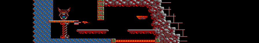 Thumbnail for a map of Mayhem Level 2: The Boiler Room for the Master System game Lemmings.