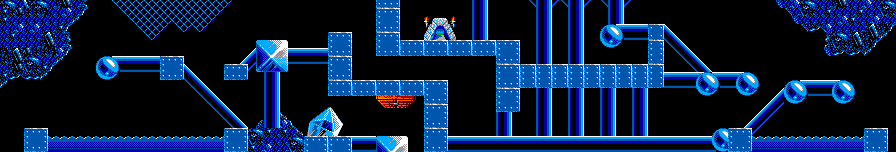 Thumbnail for a map of Mayhem Level 22: Nearly There... for the Master System game Lemmings.