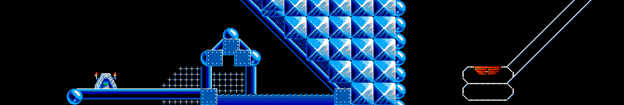 Thumbnail for a map of Mayhem Level 23: Going Up.... for the Master System game Lemmings.