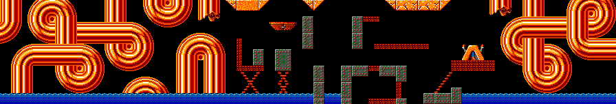 Thumbnail for a map of Mayhem Level 25: Have A Nice Day for the Master System game Lemmings.