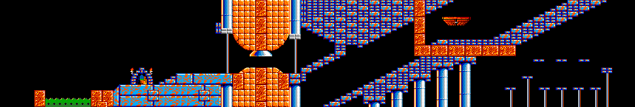Thumbnail for a map of Mayhem Level 28: Mind The Step... for the Master System game Lemmings.