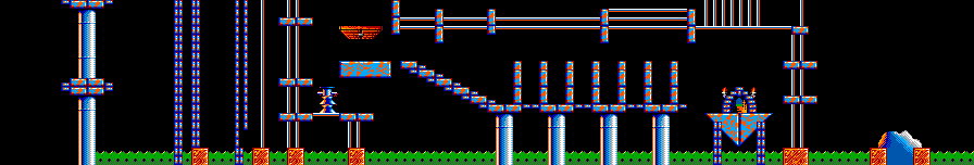 Thumbnail for a map of Mayhem Level 7: Poles Apart for the Master System game Lemmings.