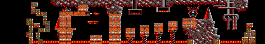 Thumbnail for a map of Taxing Level 12: Livin' On The Edge for the Master System game Lemmings.