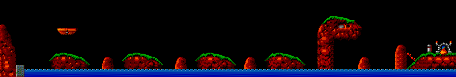 Thumbnail for a map of Taxing Level 14: Hunt The Nessy for the Master System game Lemmings.
