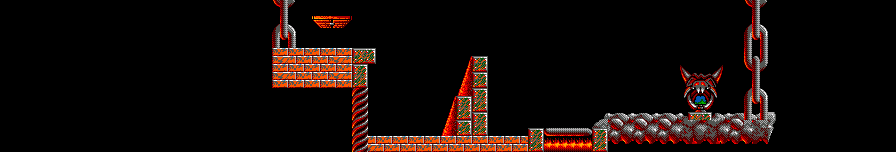 Thumbnail for a map of Taxing Level 16: Mary Poppin's Land for the Master System game Lemmings.