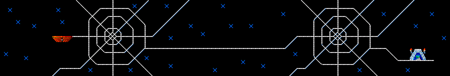 Thumbnail for a map of Taxing Level 20: Walk The Web Rope for the Master System game Lemmings.