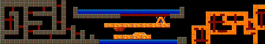 Thumbnail for a map of Taxing Level 27: Call In The Bomb Squad for the Master System game Lemmings.