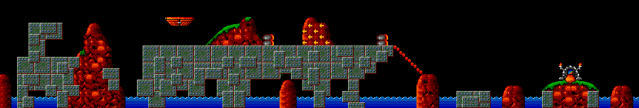 Thumbnail for a map of Taxing Level 7: Every Lemming For Himself!!! for the Master System game Lemmings.