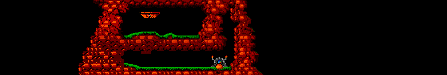 Thumbnail for a map of Tricky Level 15: Ozone Friendly Lemmings for the Master System game Lemmings.