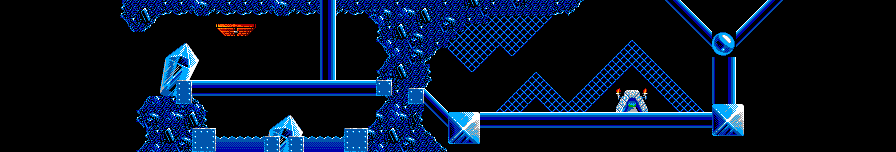 Thumbnail for a map of Tricky Level 16: Luvly Jubly for the Master System game Lemmings.