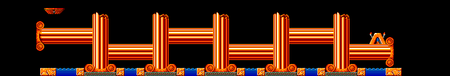 Thumbnail for a map of Tricky Level 30: The Crankshaft for the Master System game Lemmings.