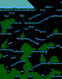 Thumbnail for a map of Level 9: Hyena Lairs for the Master System game The Lion King.