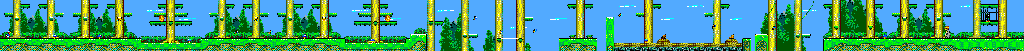 Thumbnail for a map of Stage 1: The Northern Woods for the Master System game The Lucky Dime Caper.