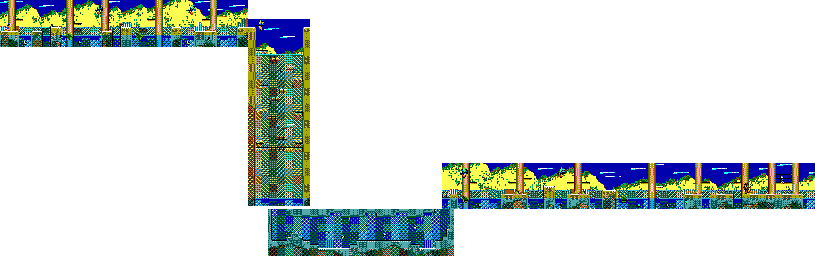 Thumbnail for a map of Stage 2: The Great American Forest for the Master System game The Lucky Dime Caper.
