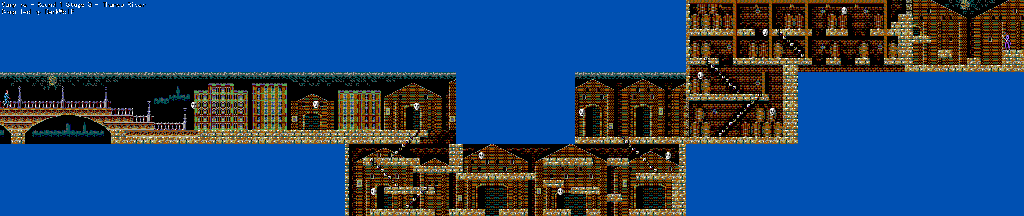 Thumbnail for a map of Round 1: Thames River Stage 3 for the Master System game Master Of Darkness.