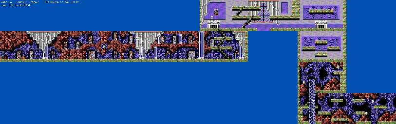 Thumbnail for a map of Round 2: The House Of Wax Dolls Stage 1 for the Master System game Master Of Darkness.