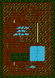 Thumbnail for a map of Bonus Race 1 for the Master System game Micro Machines.