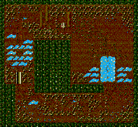 Thumbnail for a map of Bonus Race 3 for the Master System game Micro Machines.