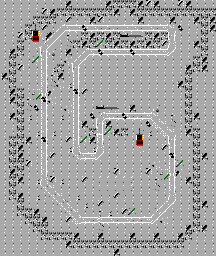 Thumbnail for a map of Race 07 - Handyman's Curve for the Master System game Micro Machines.