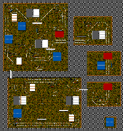 Thumbnail for a map of Race 14 - Pencil Plateaux for the Master System game Micro Machines.