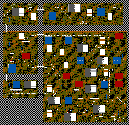Thumbnail for a map of Race 18 - Crayon Canyons for the Master System game Micro Machines.