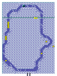 Thumbnail for a map of Race 19 - Soap-Lake City! for the Master System game Micro Machines.