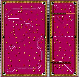 Thumbnail for a map of Race 20 - Chalk-Dust Chicane for the Master System game Micro Machines.