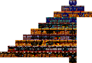 Thumbnail for a map of Level 1 - Xolotl's Tomb for the Master System game Montezuma's Revenge.