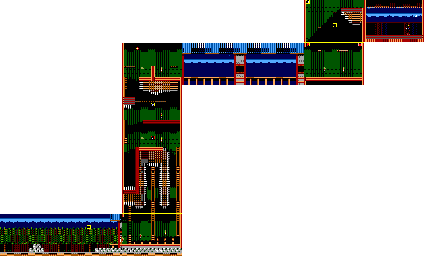 Thumbnail for a map of Chapter 3 Scene 3 for the Master System game Ninja Gaiden.