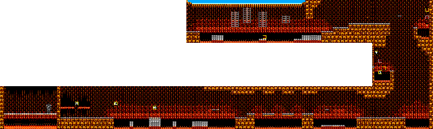 Thumbnail for a map of Chapter 6 Scene 3 for the Master System game Ninja Gaiden.