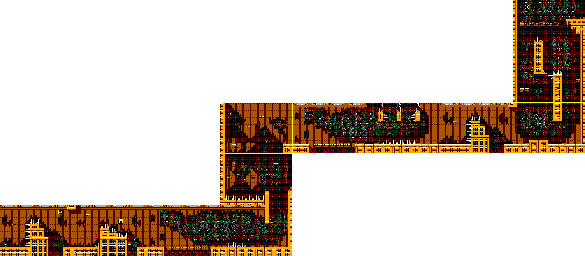 Thumbnail for a map of Chapter 7 Scene 2 for the Master System game Ninja Gaiden.