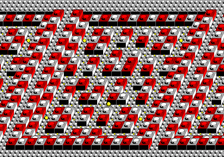 Thumbnail for a map of Round 08: Block Town for the Master System game Pac-Mania.