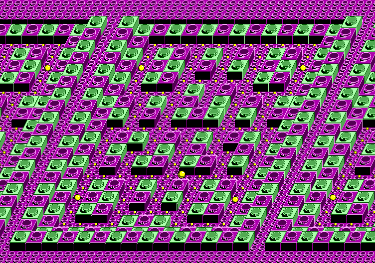 Thumbnail for a map of Round 16: Block Town for the Master System game Pac-Mania.