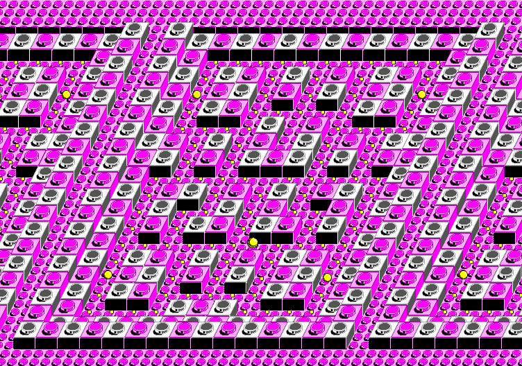 Thumbnail for a map of Round 19: Block Town for the Master System game Pac-Mania.