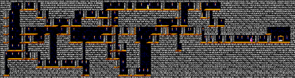Thumbnail for a map of Level 01 for the Master System game Prince Of Persia.