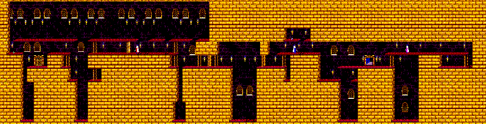 Thumbnail for a map of Level 10 for the Master System game Prince Of Persia.