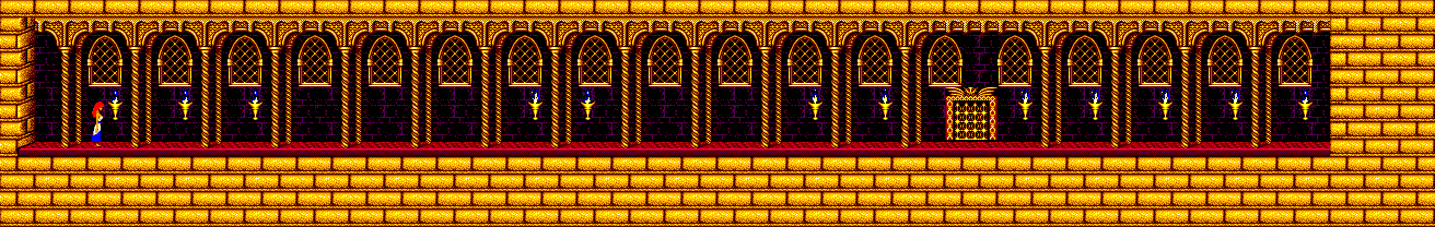 Thumbnail for a map of Level 13 for the Master System game Prince Of Persia.