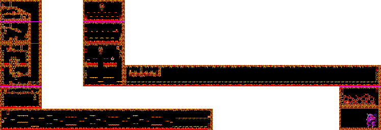 Thumbnail for a map of Round 2: Volcanic Area for the Master System game Psychic World.