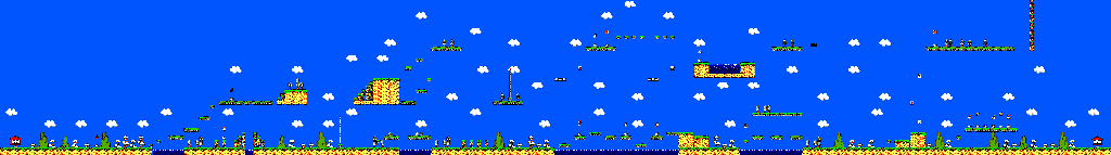 Thumbnail for a map of Round 1 Area 1 for the Master System game Psycho Fox.